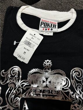 Black and Silver World Series of Poker Shirt